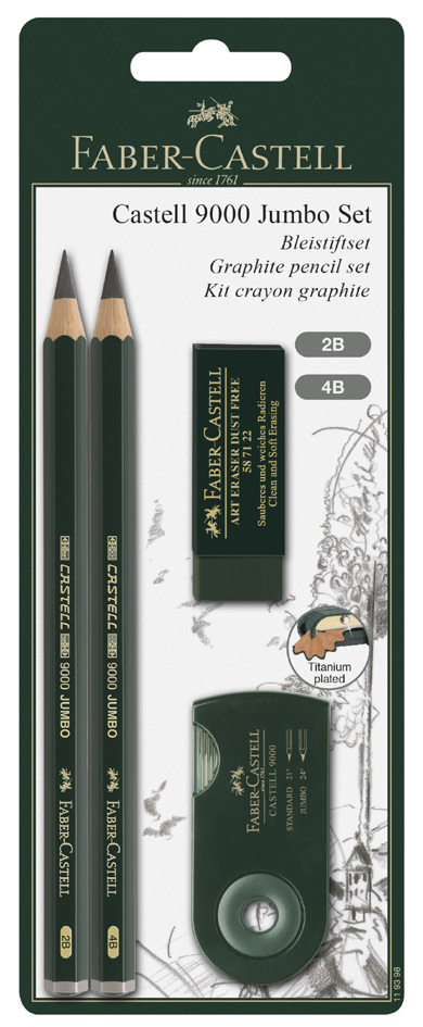 4005401193982 - FABER-CASTELL Bleistift CASTELL 9000 Jumbo Zeichenset