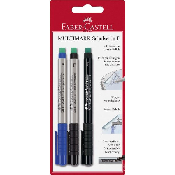 4005401514947 - 151494  2+1 Folienstift Multimark Schulset 4005401514947 Faber-Castell