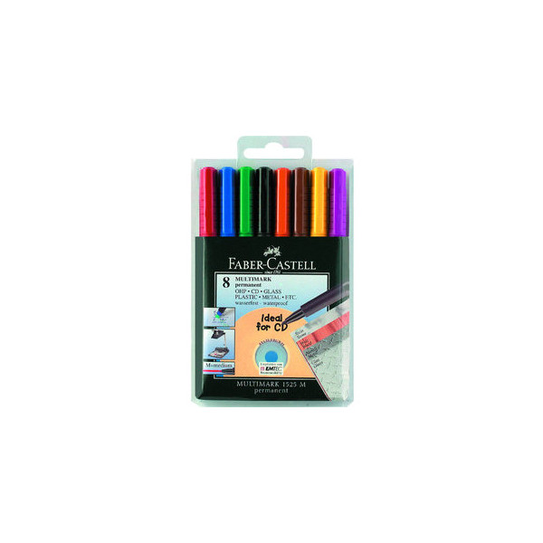 4005401525097 - Folienstift Multimark 1525 M farbig sortiert 10 mm 8er Etui permanent 4005401525097 8 Stück