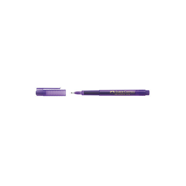 4005401554363 - Faber Castell - Fineliner broadpen 1554 Strichstärke 08 mm Schreibfarbe violett