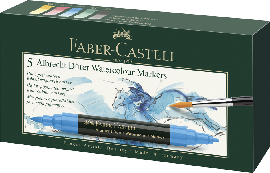 4005401603054 - FABER-CASTELL Aquarellmarker ALBRECHT DÜRER 5er Etui