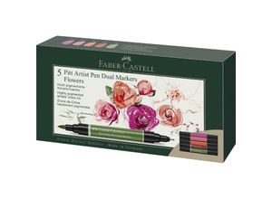 4005401620075 - Pitt Artist Pen Dual Marker - Flowers (5 pcs)