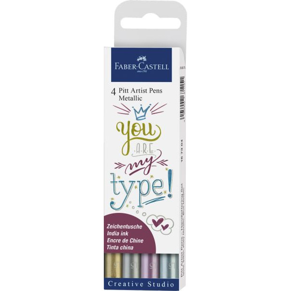 4005401673040 - FABER-CASTELL Pitt Artist Pen Metallic Lackmarker farbsortiert 15 mm 1 St