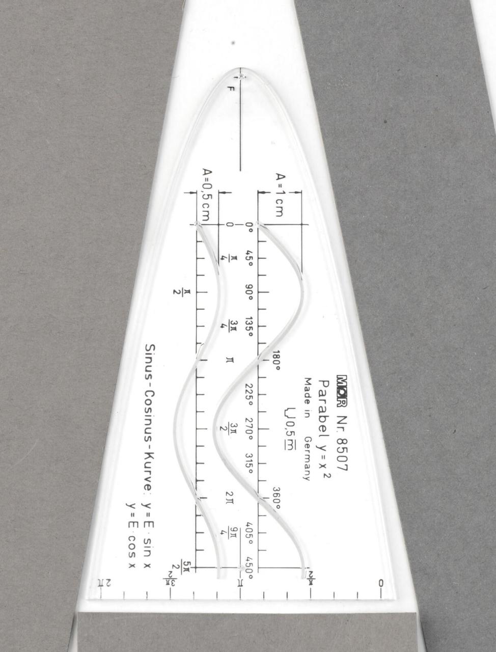 4005401721826 - Parabelschablone M+R Parabel Acrylglas transparent