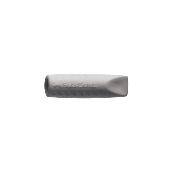 4005401870005 - Faber Castell - Radierer eraser cap grip 2001 Bleistifte Buntstifte 1 x 1 x 4 cm (b x h x l) Kunststoff grau weiß 2 St Pack