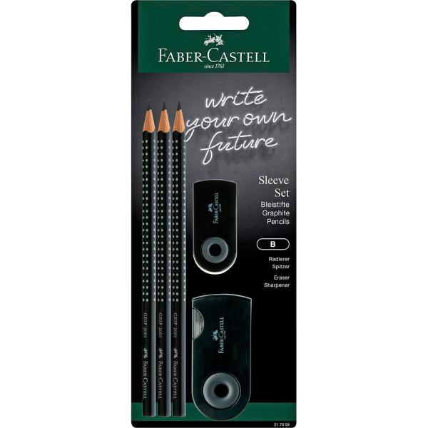 4005402170593 - FABER-CASTELL Schreibsets Schulset GRIP 2001 schwarz B