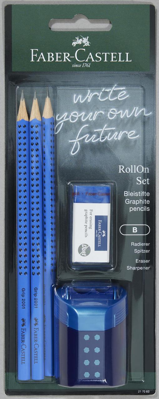 4005402170838 - GRIP 2001 Bleistift-Set B blau 1 Set 4005402170838 Faber-Castell