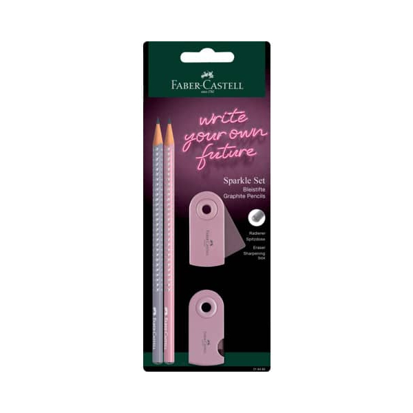 4005402184804 - Schreibgeräteset Sparkle rose shadows 218480 2x rose shadows kA B 4005402184804 Faber-Castell