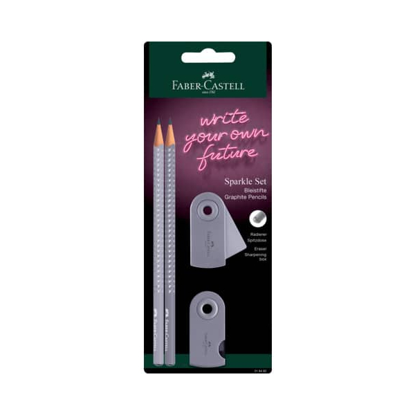 4005402184828 - Schreibgeräteset Sparkle dapple gray 218482 2x dapple gray kA B 4005402184828 Faber-Castell