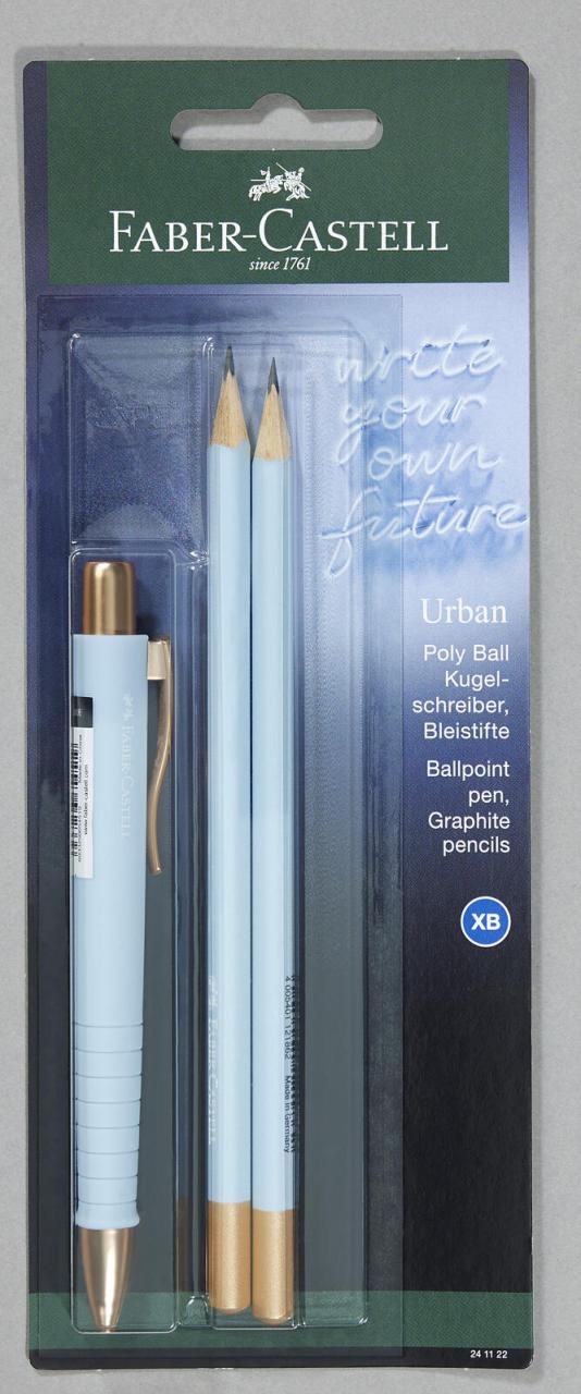 4005402411221 - Kugelschreiber-Set Urban blau Schreibfarbe blau 1 Set 4005402411221 Faber-Castell