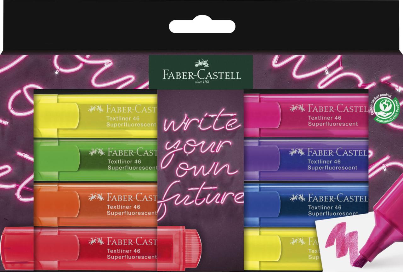 4005402546015 - FABER-CASTELL TL 46 Neon GenZ Textmarker farbsortiert 8 St