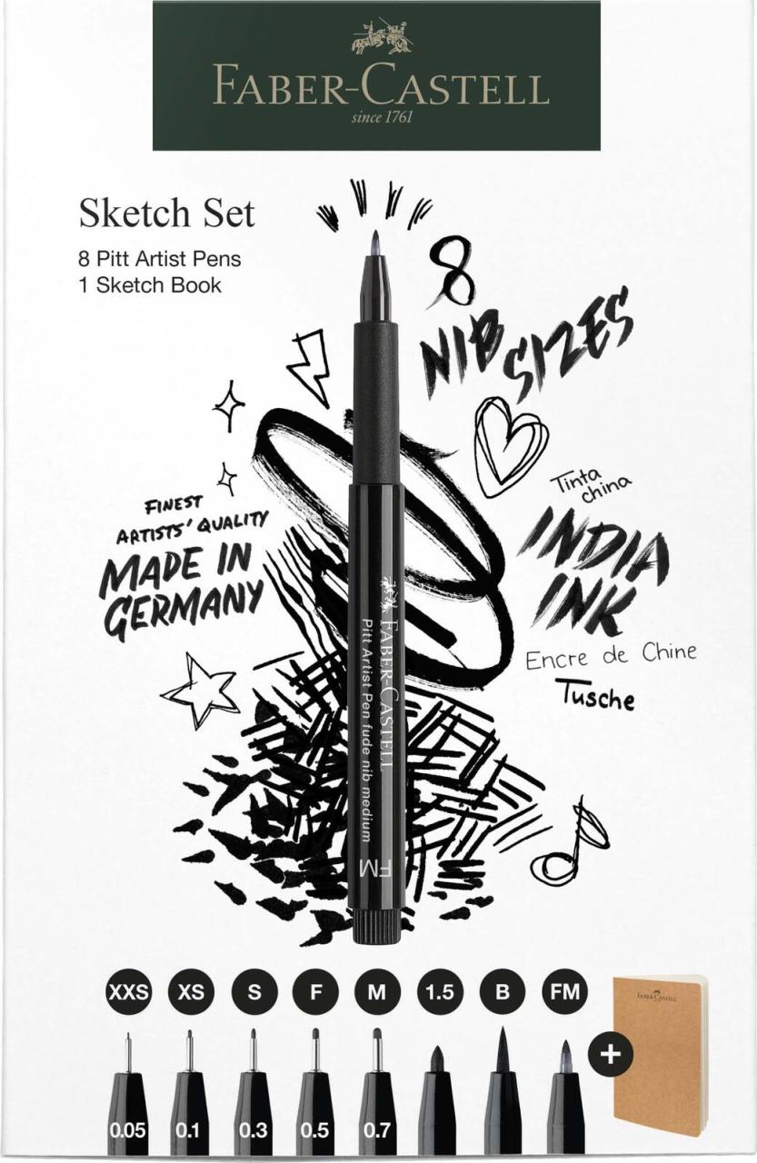 4005402671021 - Pitt Artist Pen  Handlettering-Set schwarz 1 Set 4005402671021 Faber-Castell