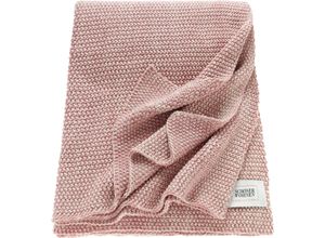 4005414268929 - Wohndecke SCHÖNER WOHNEN-KOLLEKTION Melange Wohndecken Gr B L 130 cm x 170 cm rosa (rosa creme) Baumwolldecken Strickdecke mit Melange-Effekt Kuscheldecke