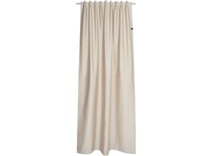 4005414469555 - Vorhang SCHÖNER WOHNEN-KOLLEKTION Soft Gardinen Gr 250 cm Multifunktionsband 130 cm beige (sand) Landhaus Gardinen mit Lederapplikation