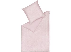 4005414474702 - Bettwäsche ESPRIT Viola Gr B L 135 cm x 200 cm (1 St) B L 80 cm x 80 cm (1 St) Satin rosa (rosa pink rose) aus nachhaltigerer Baumwolle BCI