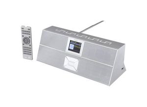 4005425009870 - Internetradio Soundmaster® IR3300SI DAB+ UKW 10 Festsenderspeicher 2 x 10 W Bluetooth WLAN USB steuerbar über Amazon Alexa Fernbedienung silber