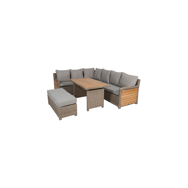 4005437206311 - Loungegruppe Verona anthrazit   braun Kunststoff 13-teilig