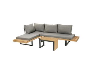 4005437319202 - Lounge-Set Lana 3-tlg Aluminium Garten-Ecksofa-Set