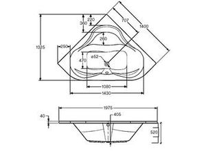 4005489033576 - Whirlpool-System Lorca 140 cm Typ 3