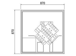 4005489036577 - Wannenträger Maui Q 870 x 870 mm