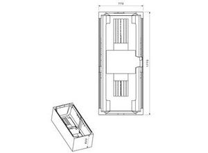 4005489037222 - Wannenträger Cubic 1770 x 770 mm