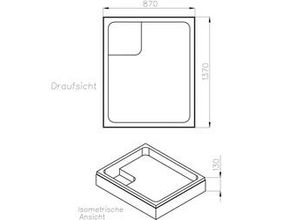 4005489041557 - Wannenträger Rubi 1370 x 870 mm