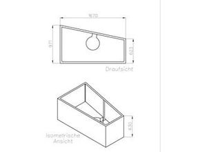 4005489041625 - Wannenträger Galia I 1670 x 623 mm