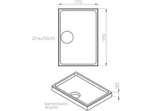 4005489134976 - Wannenträger Pearl 1170 x 770 mm