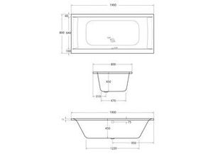 4005489136444 - Whirlpool-Komplettset Rosa 190 x 80 cm weiß