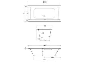 4005489136581 - Whirlpool-Badewannen-Komplettset Rosa 200 cm mit Armatur S2000