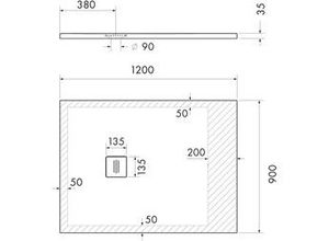 4005489137229 - Duschwanne Nevis 120x90x35 cm weiß