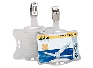 4005546102108 - DURABLE Namensschilder Namensschild FBetriebsausweis 85 cm x 54 cm Polystyrol Transparent