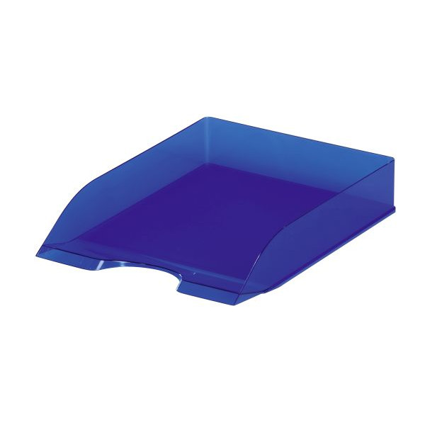 4005546105994 - Briefablage Basic 1701673540 A4   C4 blau-transparent Kunststoff stapelbar