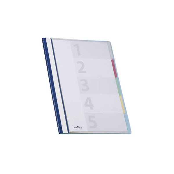 4005546269108 - Liderpapel - Organisationshefter divisoflex® din A4 250 Bl (80 g m²) 5 Unterteilungen Kunststoff blau