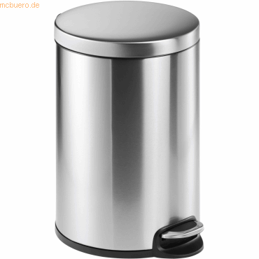 4005546301983 - Treteimer Edelstahl 20 Liter silber Maße360x455 mm Ø 292 mm 4005546301983 Durable