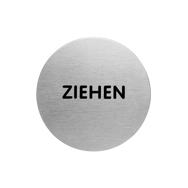 4005546400105 - Picto 490223 rundes türschild metallisches silber 65 mm 490161 - Durable