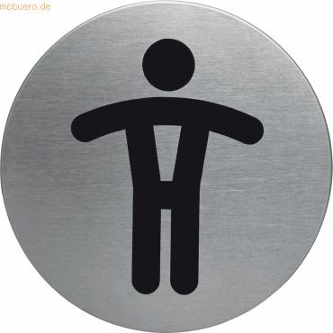 4005546400143 - 490523 83 mm rundes Piktogramm-Türschild aus Edelstahl Tick-Signal wc wc Herren adh sif pi ce - Durable 4005546400143 - 490523 83 mm rundes Piktogramm-Türschild aus Edelstahl Tick-Signal wc wc Herren adh sif pi ce - Durable