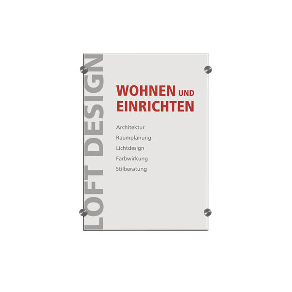 4005546403656 - DURABLE Türschild CRYSTAL SIGN aus Acrylglas für DIN A3 HxB 420 x 297 mm