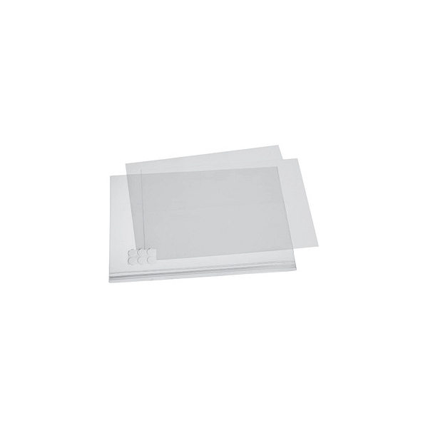 4005546730424 - Plakattasche DURABLE A3 Hoch- & Querformat 2-seitig für bis zu 2 Blatt selbstklebend wasserdicht B 335 x T 06 x H 445 mm transparent 5 Stück