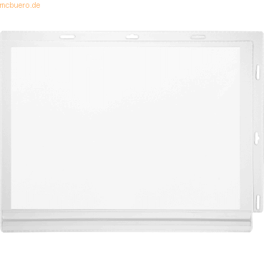 4005546730448 - Plakattasche DURABLE A4 Hoch- & Querformat 2-seitig für bis zu 2 Blatt Kabelbinder wasserdicht B 262 x T 06 x H 340 mm transparent 5 Stück