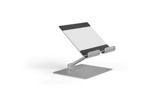 4005546732633 - Tischständer für Tablet Smartphone stufenlos höhen- und winkelverstellbar faltbar silber 894023 - Durable