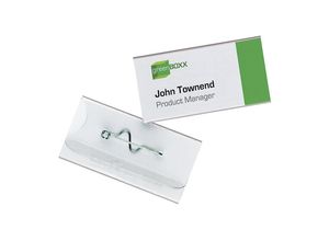 4005546810065 - - Namensschild 60 x 30 mm (b x h) Wellennadel transparent 100 St Pack Befestigungstechnik Wellennadel 4005546810065 - - Namensschild 60 x 30 mm (b x h) Wellennadel transparent 100 St Pack Befestigungstechnik Wellennadel