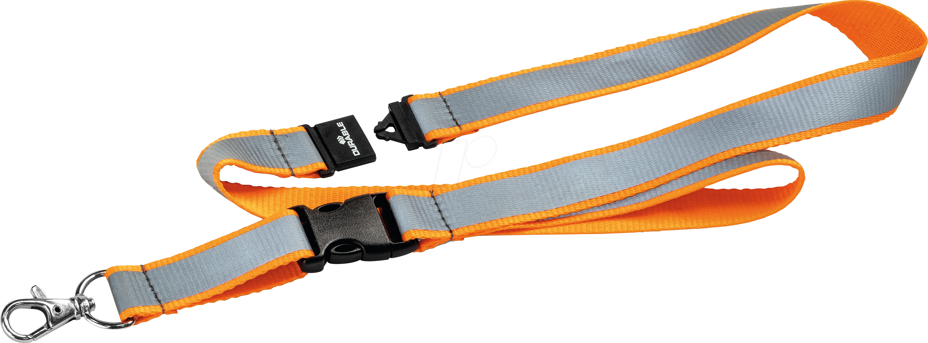 4005546998107 - Textilband reflektierend für alle Kartenhalter 53cm orange gra