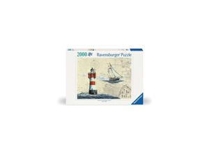 4005555008040 - Ravensburger Puzzle 12000804 - Romantischer Leuchtturm - 2000 Teile Puzzle für Erwachsene ab 14 Jahren