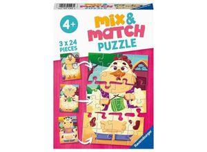 4005556051984 - Ravensburger Kinderpuzzle - 05198 Mix&Match Meine Bauernhoffreunde - Puzzle für