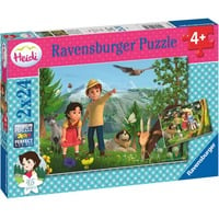 4005556056729 - Ravensburger Kinderpuzzle 05672 - Heidis Abenteuer - 2x24 Teile Heidi Puzzle für Kinder ab 4 Jahren