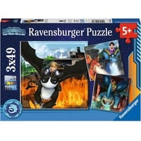 4005556056880 - Ravensburger Kinderpuzzle 05688 - Dragons Die 9 Welten - 3x49 Teile Dragons Puzzle für Kinder ab 5 Jahren