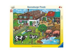 4005556066186 - - GEBRAUCHT Ravensburger 06618 - Tierfamilien 33 Teile Rahmenpuzzle - Preis vom 02062023 050629 h