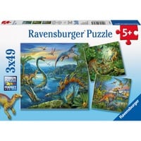 4005556093175 - Faszination Dinosaurier Puzzle 3 x 49 Teile