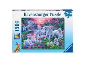 4005556100217 - Ravensburger Puzzle - Ravensburger Kinderpuzzle - 10021 Einhörner im Abendrot - Fantasy-Puzzle für Kinder ab 7 Jahren mit 150 Teilen im XXL-Format